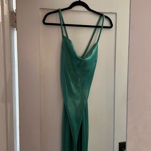 Nanushka Green Silk Dress